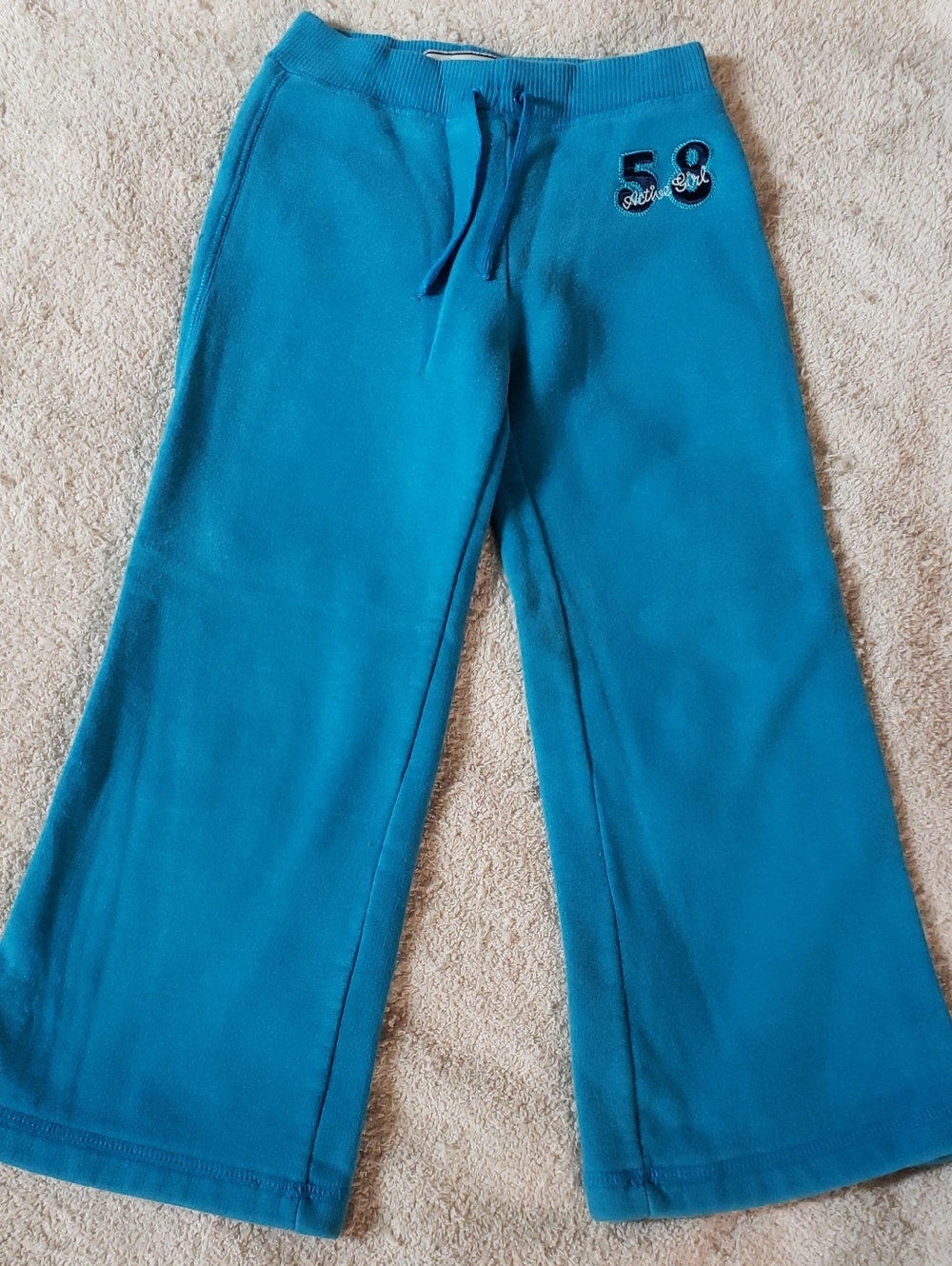 Beverly Hills Polo Club Girls Blue Wide-Leg Sweatpants